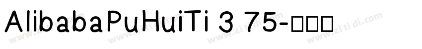 AlibabaPuHuiTi 3 75字体转换